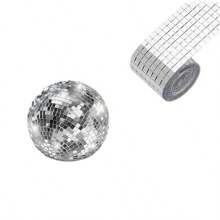 1600PCS- Real Glass Mirror Mosaic Tiles, Self-Adhesive Mirror Stickers, Mini Square Mirrors For Crafts, Home Decor, Disco Party Decorations, DIY Disco Balls, Vases, Cups, Picture Frames (5 X 5 Mm And 10x10 Mm)