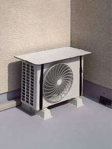 1 pièce Housse double couche pour unité extérieure de climatiseur, protection anti-pluie et anti-soleil, économie d'énergie, protège efficacement l'unité de climatisation contre le vieillissement, sac, organisateur, rangement