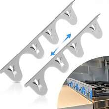 2 Pieces Of 27.5-Inch Stainless Steel Gap Cover, Stainless Steel Groove Cover, Groove Filling Material, Gas Stove Gap Cover, Gas Stove Gap Cover, Groove Cover, Stove Gap Cover, Stove Gap Filling Plate, Stove Gap Cover, Stove Decoration Accessories - Multicolor a - View 10