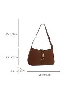 高品质超大女士户外休闲单肩腋下包，全新设计，简约而不失优雅复古小众便携高档户外休闲法棍包，时尚、优雅、简约、个性、多用途、经典，适合通勤、办公、约会、日常使用、购物、下午茶