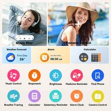 Hwagol Intelligente Armbanduhr für Frauen 1,83" HD 220mAh Smartwatch für Männer Frauen (Anrufe annehmen/tätigen), Fitness Uhr mit über 100 Sportarten, Schlafüberwachung, Aktivitätstracker Herren Smartwatch für iOS/Android Stahl/Silikon Doppelriemen Muttertags Geschenke