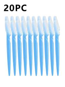 Stainless Steel Eyebrow Grooming Kit – Includes Razors, Covers, Long-Handled Scissors & Beauty Tools For Eyebrow Shaping, Exfoliating & Bikini Trimming