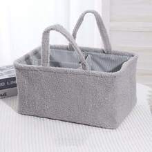 尿布收纳篮，儿童零食收纳盒，桌面收纳篮，玩具收纳篮（内衬布料颜色随机） - 彩色 - 查看 8