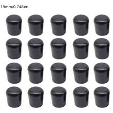 24 قطعة من أغطية أرجل الكراسي المطاطية السوداء المانعة للانزلاق - حماية أرضية ناعمة، لوازم المدرسة، العودة إلى المدرسة