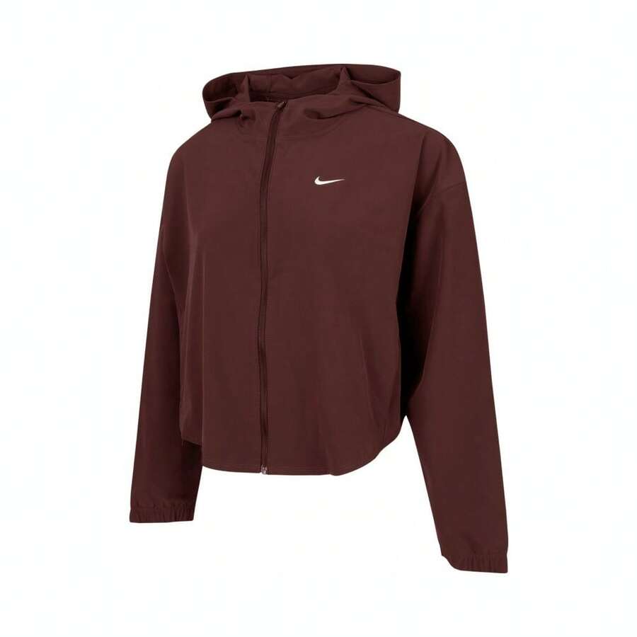 Nike 女士 AS W NK ONE DF WVN JKT CPSL SP 编织连帽运动夹克 IH8601-652 - 紅色 - 查看 1