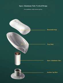 1 Stück Seifencartridge mit blattförmiger Ablaufleitung, verwendet für Badaccessoires, Seifenbehälter, Seifenhaltertabletts für Badezimmerlagerung und Organisation, Waschbecken Dekoration, kleine Badezimmerwerkzeuge