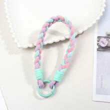 彩色编织短款手机挂绳装饰配件