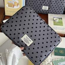 韓式刺繡波點通勤筆電包，適用 11/13/15 吋筆電與平板，適合學生、上班族，開學季適用 - 彩色 - 查看 2