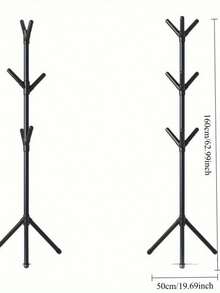 Light Luxury Coat Rack - Modern Simple Independent Hat And Accessories Storage Rack, Multi-Hook Design, Durable And Space-Saving, Suitable For Bedroom, Entrance, Wardrobe Organization - White - View 2