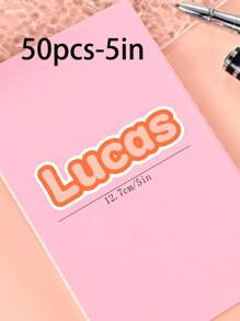 100/50/20/10/1 Pc Customized Name Personalized Stickers - Cartoon Font - Colorful And Variegated Personalized Laptop Stickers, Water Bottle Name Stickers - Suitable For Holiday Gifts, Daily Decorations, Notebook Stickers, Candy Baking Packaging Bag Decorations, School Supplies, Back To School, Multi-Functional, Ornamental, Reusable, Modern, Colorful, Cute, Vintage, Cartoon, Kawaii, Custom, Personalized, Unique, Customized, Workers, Clients, Students, For Business/Work/ Office, For School, Desert Fall Cozy