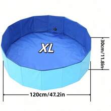 1 件装可折叠宠物厕所浴盆，便携式宠物游泳池，大型宠物游泳池，硬塑料宠物浴池（适用于猫狗），蓝色，网络星期一，星期五，圣诞礼物，圣诞装饰，新年礼物 - 彩色 - 查看 9