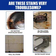 jakehoe 厨房清洁膏，不锈钢锅具清洁剂，除锈除臭剂，有效清洁水龙头、门把手、浴室、水槽、厨房用具，不会损伤金属（随机新旧包装）