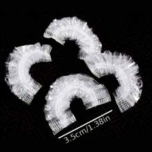 100 Pieces Transparent Waterproof Ear Cups - Plastic Shower Ear Covers For Bathing, Hair Dyeing And Using Salons, No Spices, No Battery Required,  Fit,  Protection