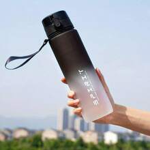 1个650ml/1000ml塑料运动水壶，防漏，耐热，适合学生和户外使用，容量大 - 彩色 - 查看 5