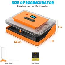 25 Egg Incubator Digital Poultry Hatcher Machine With Automatic Egg Turning, Incubators For Hatching Eggs, Temperature & Humidity Control, LED Screen, General Purpose Incubator( - trái cam - Xem 2