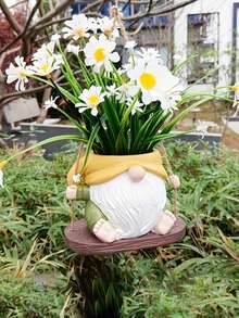 قطعة واحدة من آنية الزراعة ذات الوجه المبتسم، آنية زراعة معلقة صغيرة للنباتات الداخلية والخارجية، آنية زراعة زهور جميلة معلقة لنبات السلسلة المرجانية ، آنية زراعة لحوض النباتات الدائمة الصغيرة - متعدد الألوان - مشاهدة 5