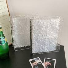 Ins Simple Water Ripples Loose Leaf Album Book Acrylic Four-Grid A5 Storage Book Star Chasing Three-Inch Small Card Book - Multicolor - View 8