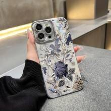 Funda para teléfono 1 funda para teléfono con temática de Año Nuevo 16/15/14/13/12/11 Pro Plus 2025, con textura con revestimiento láser IMD. Incluye una película de lente y ofrece protección contra golpes, lo que lo convierte en un híbrido clásico adecuado tanto para hombres como para mujeres. - Colores mixtos 1 - Ver 2