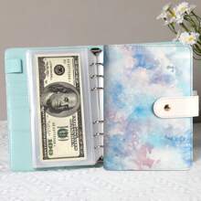 A6 Budget Binder - Elegant Appearance With An Oil Painting Feel - Equipped With A Budget Tracker - Suitable For Household Spending Saving Budget Expenses And Financial Organization For Women Wallet Mini Wallet Purse Wallet Wristlet Wallet Coin Wallet