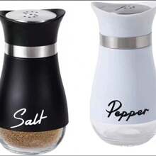 2 Pieces/3 Pieces(Including Storage Rack) Set Of Salt And Pepper Shaker Bottles, Seasoning Bottles, Glass Spice Jars, Kitchen Tools, Camping Barbecue, RV Travel Cute Spice Bottles,School Supplies