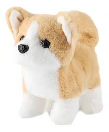 Robot Toy Dog/Stuffed Dog/Husky/Corgi - Yellow - View 2