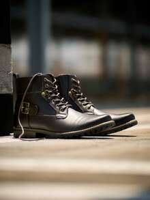 Men's Boots Classic Boots For Men - Dark Brown - View 3