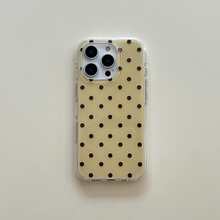 Capa dupla para celular com estampa de bolinhas, compatível com iPhone 17 Pro Max/16 Pro Max/15 Pro Max/14 Pro/14. Design moderno com bordas arredondadas, elegante para mulheres e minimalista para homens. Presente ideal para namorada e casais. - Multicolorido - Ver 8