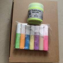 1 pièce Peinture acrylique Malie qui brille dans le noir pour la peinture DIY, le graffiti, l'artisanat (brille sous lumière UV)