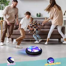Hover Soccer Ball Kids Toy With Protective Foam Bumper And Colorful LED Lights ForBoys And Girls 3 4 5 6 7 8-12 Years, Aerodynamic Soccer Ball Hover Ball For Kids Soccer Games - Màu xanh lam - Xem 2
