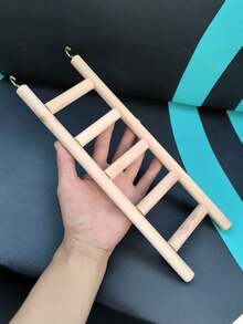 1 件鹦鹉木制爬梯，纯色，多种长度可选，鹦鹉玩具，仓鼠木桥爬梯，鸟舍配件，鸟类用品 - 黃色 - 查看 6