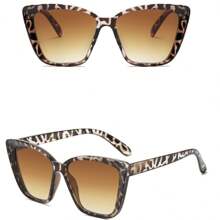 1Pair Women's Leopard Print Glasses Brown Glasses Cat Eyes Fashion Fashion Glasses Clothing Accessories Summer Tourism Beach Cat Eye Shape Shades