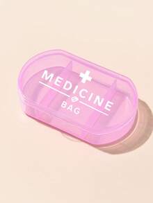 1 hộp đựng thuốc hình bầu dục in chữ thập 'MEDICINE', hộp đựng thuốc di động ba ngăn, hộp đựng đồ mini, hộp đựng đồ trang sức và thuốc di động, quà tặng sáng tạo được cá nhân hóa với logo chữ cái, thích hợp cho du lịch, hoạt động ngoài trời, túi xách, túi, hộp đựng đồ trang trí du lịch thiết kế độc đáo, hộp đựng thuốc - Nhiều màu - Xem 12