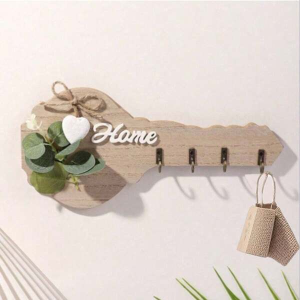 1pc Fashionable Minimalist Home Wall Key Holder, Clothes Hanger Rack, Birthday Gift, Party Decor