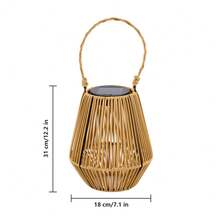 2 Pack Solar Lanterns-Your Go-To Outdoor Decor Essential For Garden Glow-Ups, Yard Makeovers, And Patio Vibes! Automatic Solar Charging+Dream Warm Light.Perfect For Summer Nights, BBQ Parties. Durable, And Budget-Friendly-Snag The Set That's Selling Out Faster Than Sunset! - 2 件裝 - 查看 6