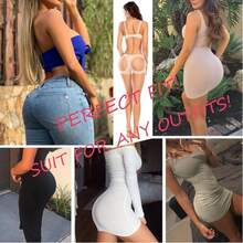 Women's Hollow Butt Enhancement Shorts, Tummy Control And Butt Enhancement-All Season Wear - 黑色 - 查看 6
