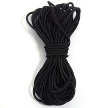 0.5/1/1.5/2/3/4mm White Black Round Elastic Ribbon Sewing Elastic Band Fiat Rubber For Waist Band Stretch Rope DIY Sewing