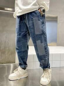 2025年春秋新款男童休闲牛仔裤