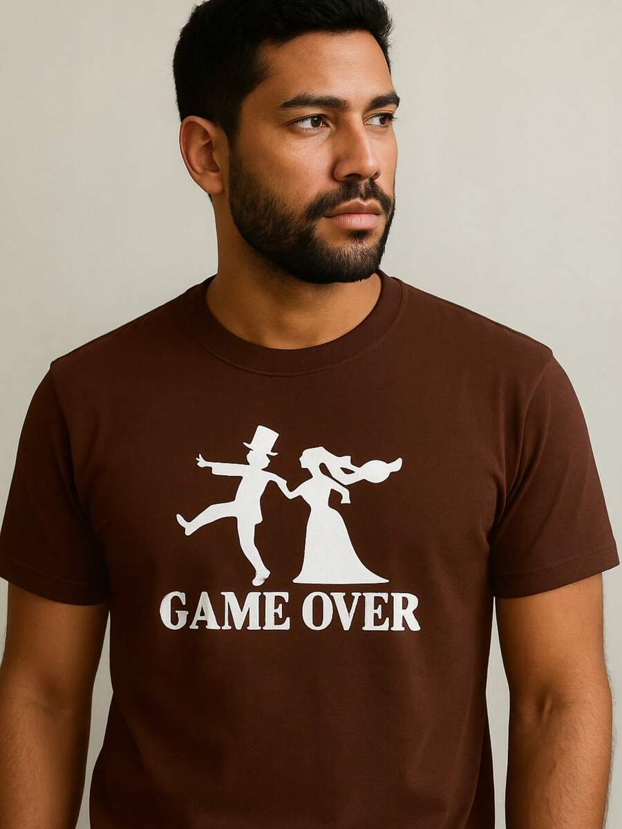 Camiseta 100% Algodão ORIGINAL FRAN FASHION Camisa Linha Premium - Marrom - Visão 1