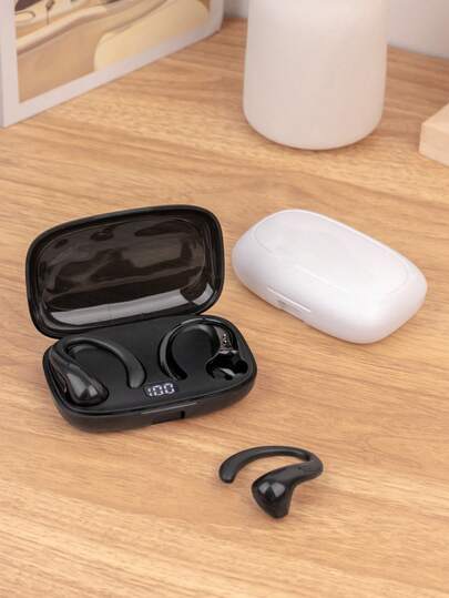 1个OWS-15无线耳机，立体声，IPX5防水，LED电量指示灯，定向音频，长续航无线运动耳机（带耳挂）