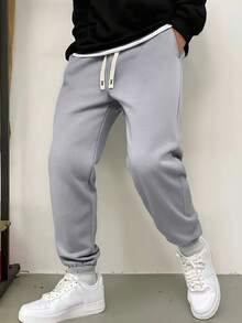 5-Pack Men's Casual Jogger Pants - Multiple Colors, Elastic Drawstring Waist, Multiple Pockets, Breathable Fabric For Gym, Running, Lounge & Casual Attire - Regular Fit Tapered Ankle, Machine Washable