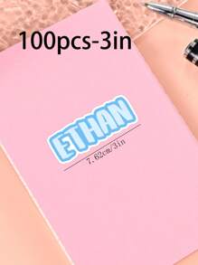 100/50/20/10/1 Pc Customized Name Personalized Stickers - Cartoon Font - Colorful And Variegated Personalized Laptop Stickers, Water Bottle Name Stickers - Suitable For Holiday Gifts, Daily Decorations, Notebook Stickers, Candy Baking Packaging Bag Decorations, School Supplies, Back To School, Multi-Functional, Ornamental, Reusable, Modern, Colorful, Cute, Vintage, Cartoon, Kawaii, Custom, Personalized, Unique, Customized, Workers, Clients, Students, For Business/Work/ Office, For School, Desert Fall Cozy