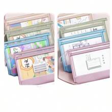 Doppelschichtige A4 Mesh-Aktentasche - Schulprüfung Organizer