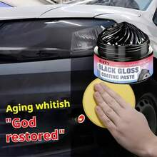 Universal Car Plastic Scratch Repair Paste, Rubber Bumper, Wheel Arch, Side Panel Scratch Remover, Interior Dashboard Plastic Scratch Remover, Plastic Oxidation Polishing Paste, Maintenance And Moisturizing For Plastic Parts - 30g(sponge) - View 3