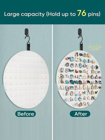 1pc Brooch Jewelry Storage Bag Badge Display Board Anime Peripheral Decoration Hanging Bag Pin Medal Storage Bag, Foldable Felt Earring Storage Hanging Bag Wall Mounted Jewelry Jewelry Hanging Bag Wall Mounted Necklace Ring Storage Bag