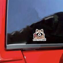 3 - Inch "Respectfully No!" Sticker - Cute & Sassy - Themed Vinyl Sticker With Raccoon Illustration For Laptops, Notebooks, Water Bottles, Desks, And Personal Spaces | Great For Raccoon Lovers, Sass Enthusiasts, Boundary Setters, And Cute - Humor Fans | Perfect For Conveying Polite Refusals, Adding Playful Flair, And Celebrating Whimsical Sassiness | Charming Sticker For Daily Interactions, Personal Boundaries, And Fun Decor