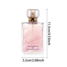 1.7oz Pink Floral Fruity Woody Hibiscus Perfume For Women | Long-Lasting Fresh Breeze Scent | Elegant Glass Bottle | Summer Daily Wear & Romantic Date Night Fragrance Gift Perfumes Women Perfum - 粉色 - 查看 9