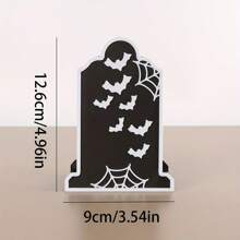 1 pieza Soporte para cepillo de dientes con diseño de murciélago estilo gótico - Plástico duradero, organizador independiente para brochas de maquillaje y pasta de dientes para el tocador del baño, regalo ideal para fiestas y organizador de baño inspirado en Halloween