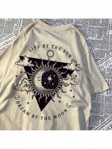 Unisex T-Shirt By The Sun & The Moon Maligu Fashion - Off Whit - View 1