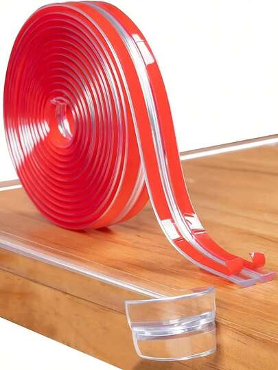 1 卷长度 100/200/300CM 边缘保护条 - 边缘和角落防护装置带有柔软的角落保护装置、预粘强力粘合剂和减震设计，用于保护橱柜、桌子和抽屉的尖角