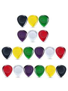 6/12/100 件大号水滴形吉他拨片吉他拨片电吉他拨片吉他配件适合所有吉他手（1/2/3 毫米） - 彩色 - 查看 3